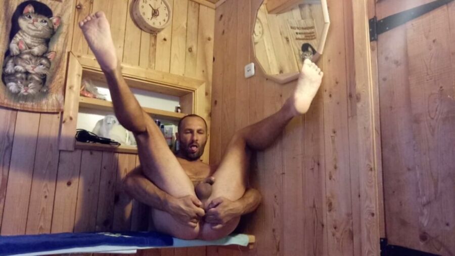 Free porn pics of Russian gay slut BDSM in the sauna 14 of 27 pics