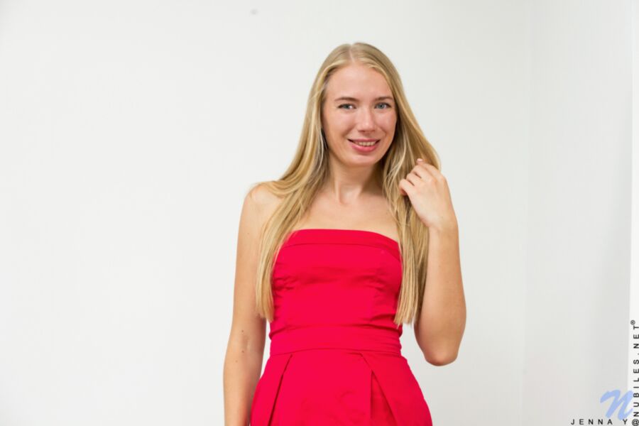 Free porn pics of Natural Beauties - JENNA - Red Dress 1 of 108 pics