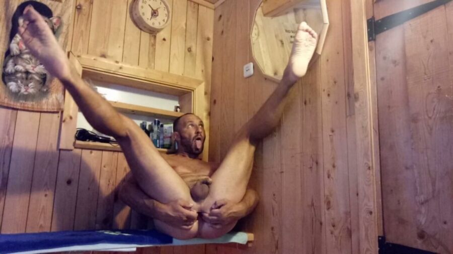 Free porn pics of Russian gay slut BDSM in the sauna 3 of 27 pics