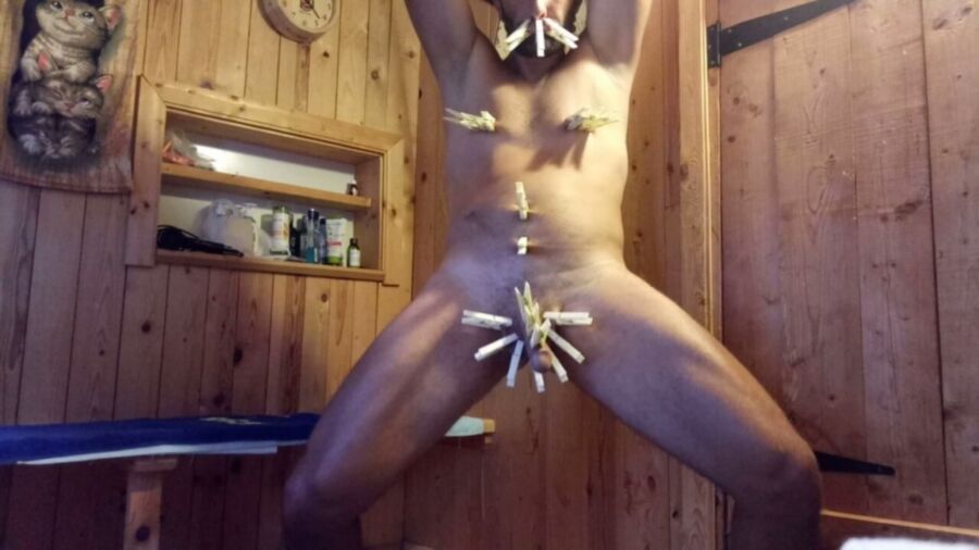 Free porn pics of Russian gay slut BDSM in the sauna 23 of 27 pics
