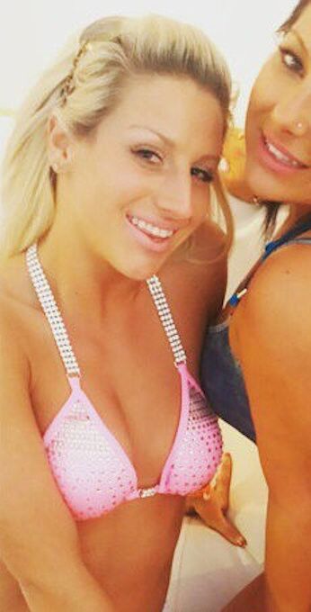 Free porn pics of Melissa Hardbody Stripper Takes On Tiny Pink String Bikini 6 of 15 pics