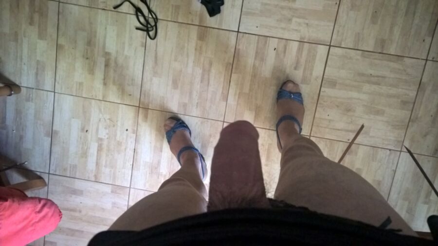 Free porn pics of blue sandals and pantyhose 3 of 8 pics