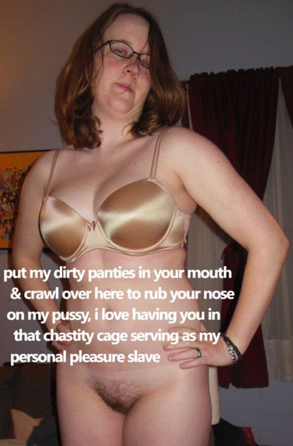 Free porn pics of mature femdom - chastity slave 6 of 16 pics