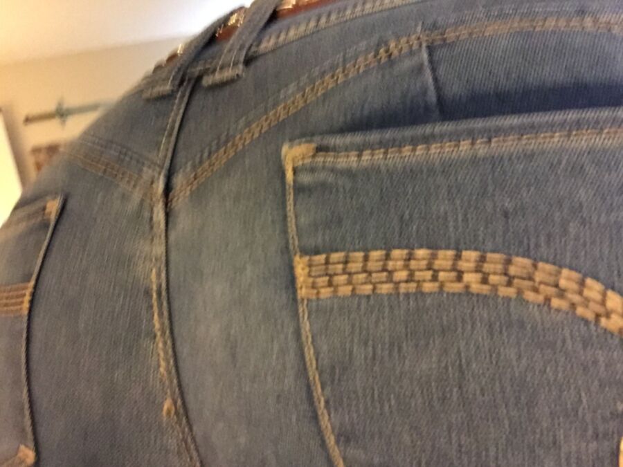 Free porn pics of Crossdresser in tight YMI skinny jeans 24 of 128 pics
