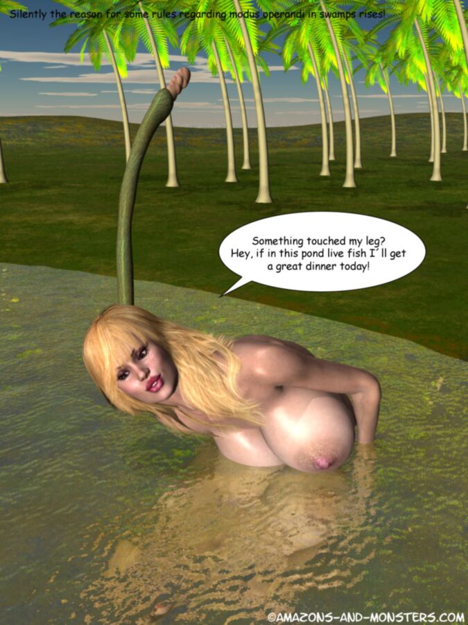 Free porn pics of Amazones and Monster - Swamp secrets 10 of 35 pics
