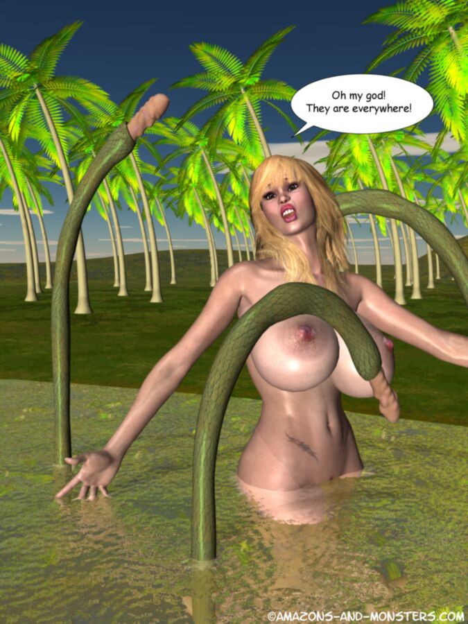 Free porn pics of Amazones and Monster - Swamp secrets 11 of 35 pics