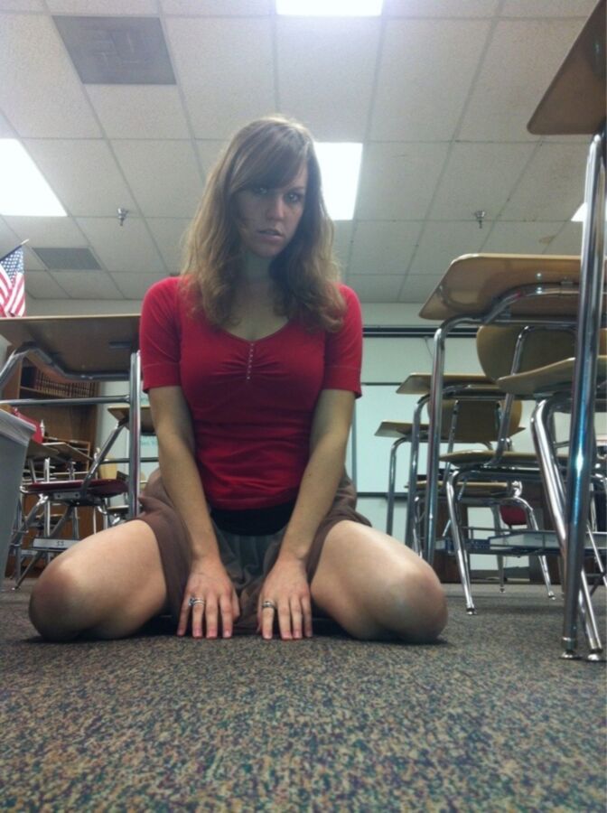 Free porn pics of Slutty Teacher Whitney Posing in Classroom  14 of 40 pics