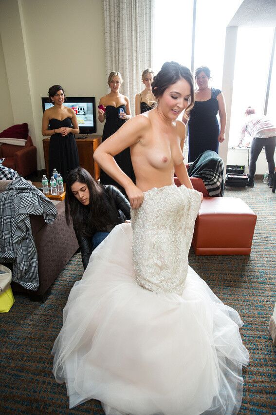 Free porn pics of Sexy Bride & Bridesmaids Getting Ready For Big Day 10 of 15 pics