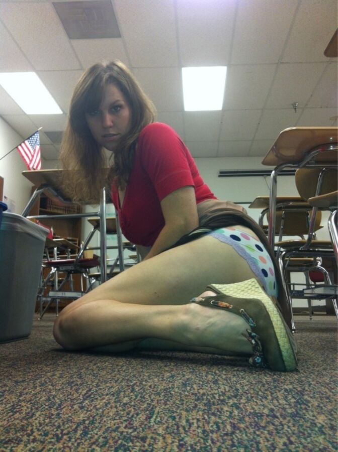 Free porn pics of Slutty Teacher Whitney Posing in Classroom  19 of 40 pics
