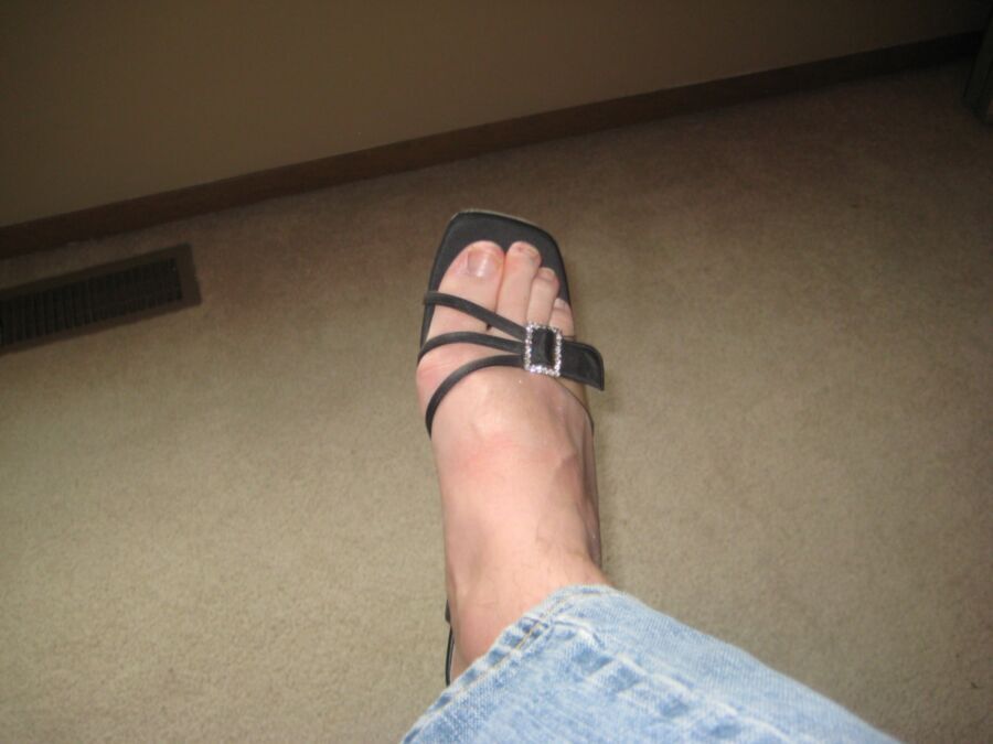 Free porn pics of My feet in heels 24 of 38 pics