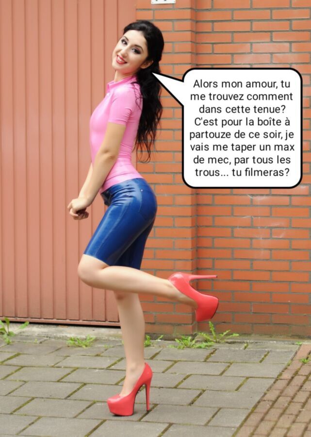 Free porn pics of French caption (Francais) films et photos pour salope. 1 of 5 pics