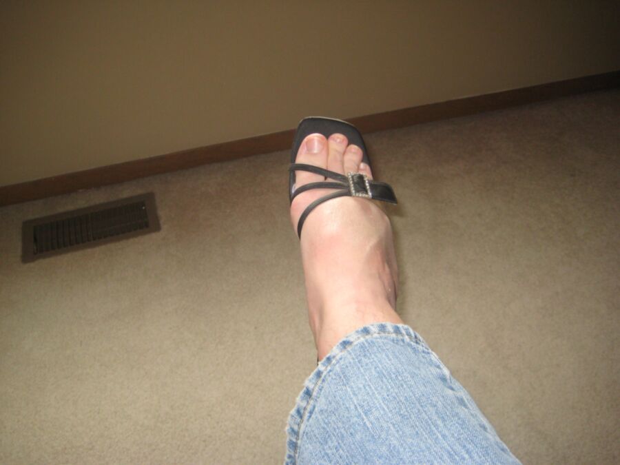Free porn pics of My feet in heels 23 of 38 pics