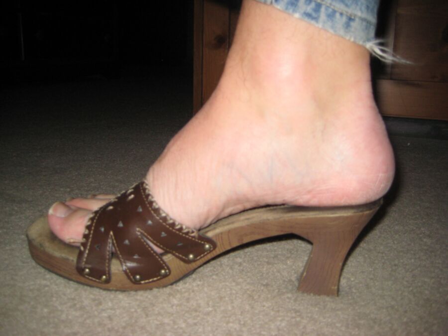 Free porn pics of My feet in heels 9 of 38 pics