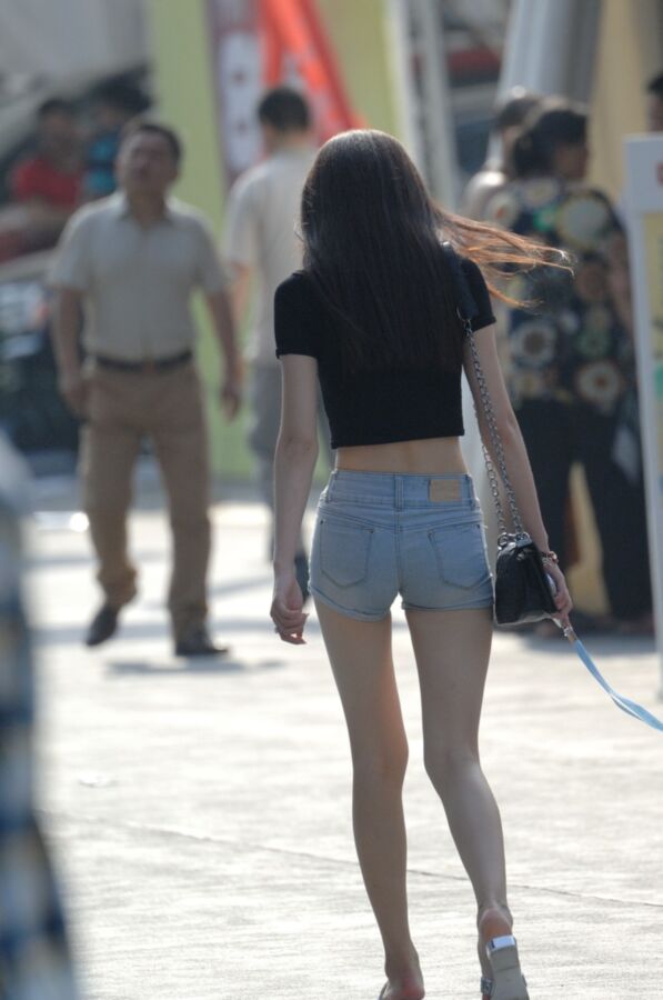 Free porn pics of Street voyeur: Chinese ass in shorts 11 of 40 pics