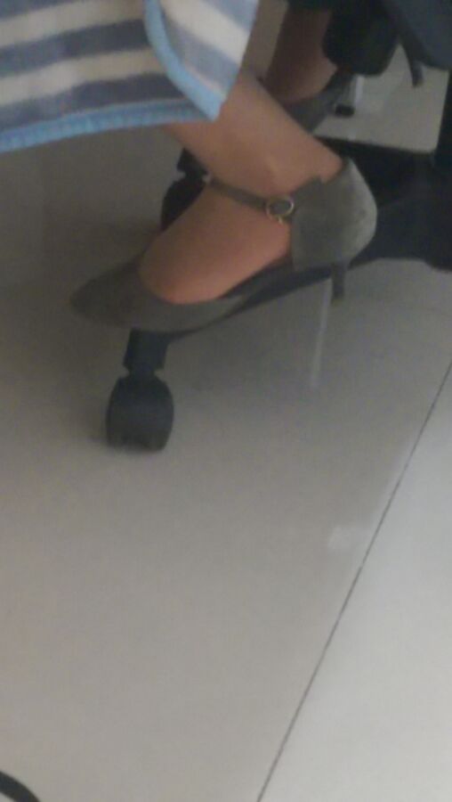 Free porn pics of Slutty Chinese Coworker in Heels and Nylon Candids 8 of 33 pics