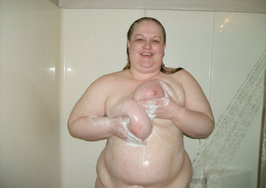 Free porn pics of Exposed BBW Val in the shower 4 of 11 pics