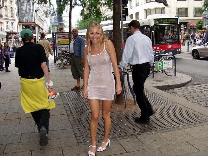 Free porn pics of Candid - Seethrough - Wearing white - Pussy in public 7 of 17 pics