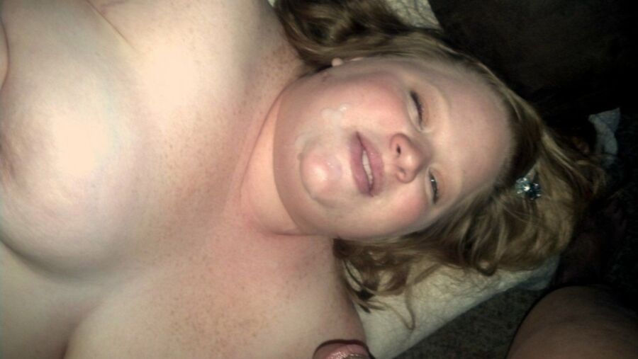 Free porn pics of  Exposed BBW wife facials 6 of 7 pics