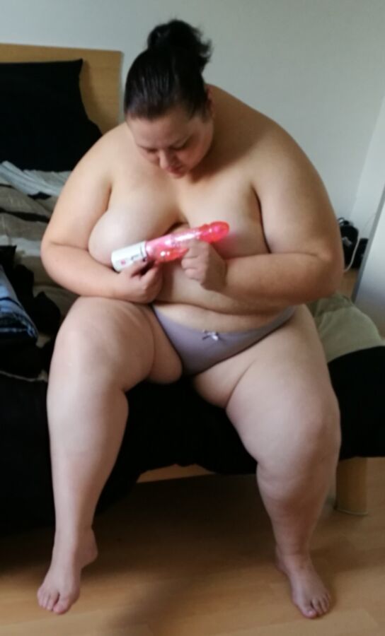 Free porn pics of Amateur Fat Pig Slut With Vibrator 11 of 13 pics