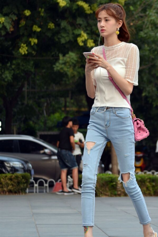 Free porn pics of Street Voyeur: Chinese girls in Jeans 6 of 40 pics