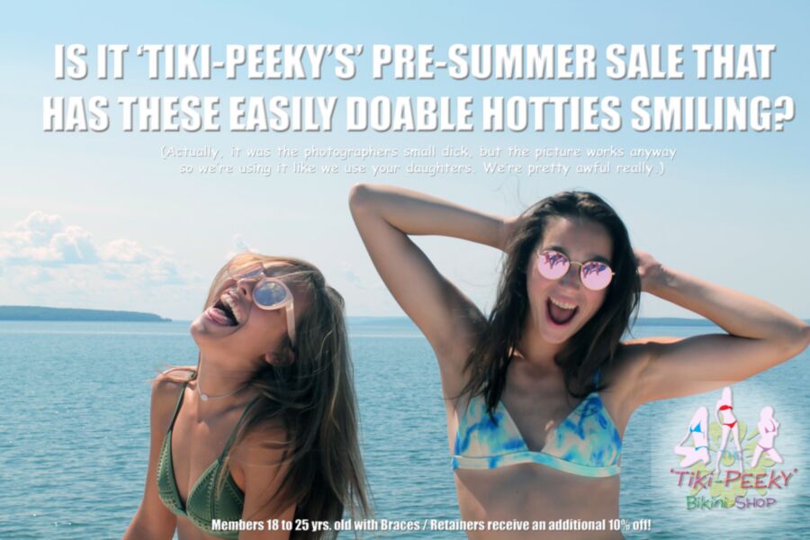 Free porn pics of Ad Campaign for the NEW ‘Tiki-Peeky’ Bikini Shop 5 of 12 pics