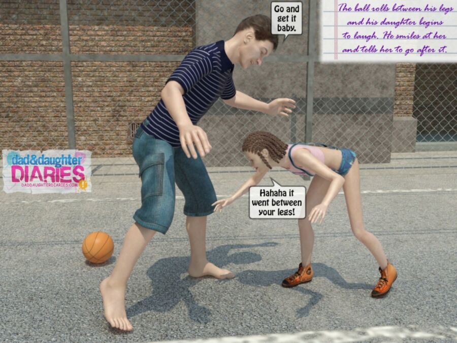 Free porn pics of Dad and daughter diary - Basketball court 13 of 59 pics