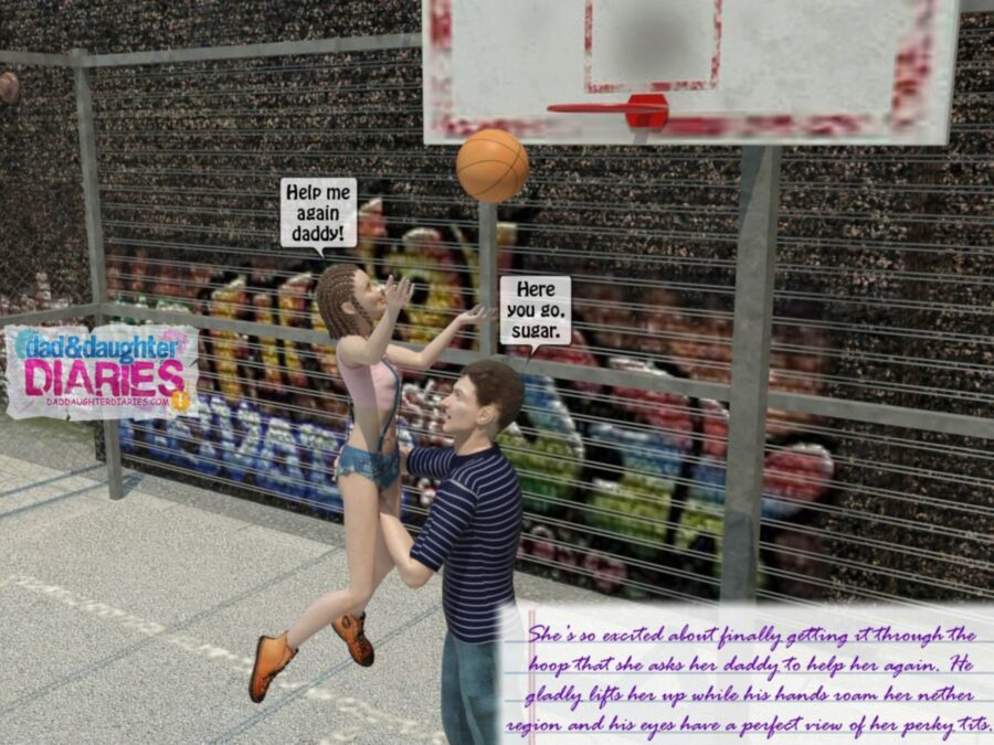 Free porn pics of Dad and daughter diary - Basketball court 9 of 59 pics
