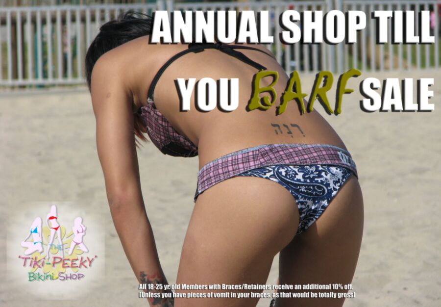 Free porn pics of Ad Campaign for the NEW ‘Tiki-Peeky’ Bikini Shop 12 of 12 pics