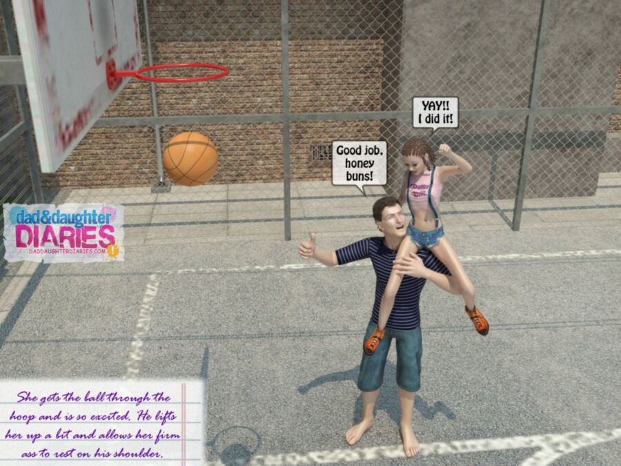 Free porn pics of Dad and daughter diary - Basketball court 8 of 59 pics