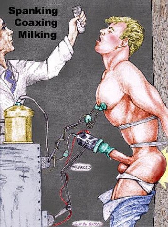 Gay men on dairy milker