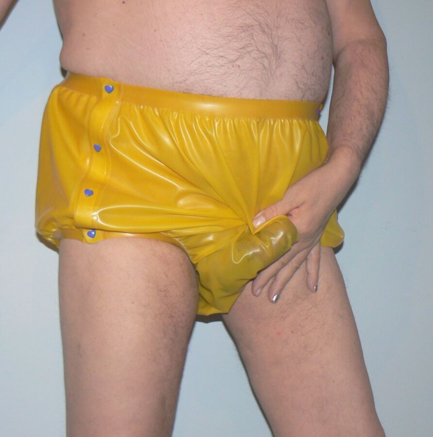 Free porn pics of Latex Diaper Pants without Diaper 7 of 14 pics