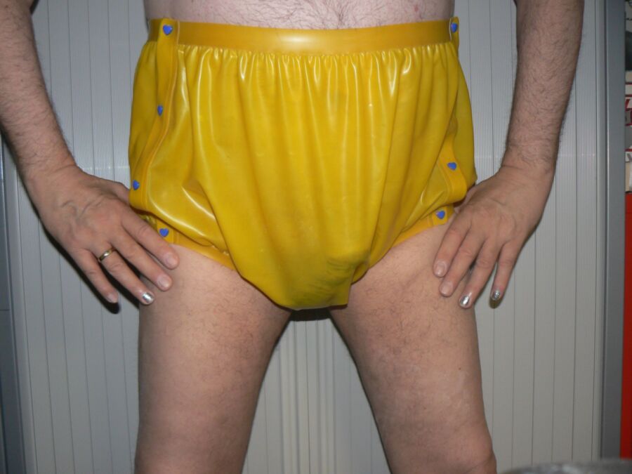 Free porn pics of Latex Diaper Pants without Diaper 10 of 14 pics
