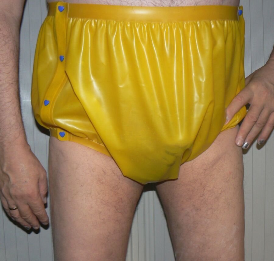 Free porn pics of Latex Diaper Pants without Diaper 11 of 14 pics