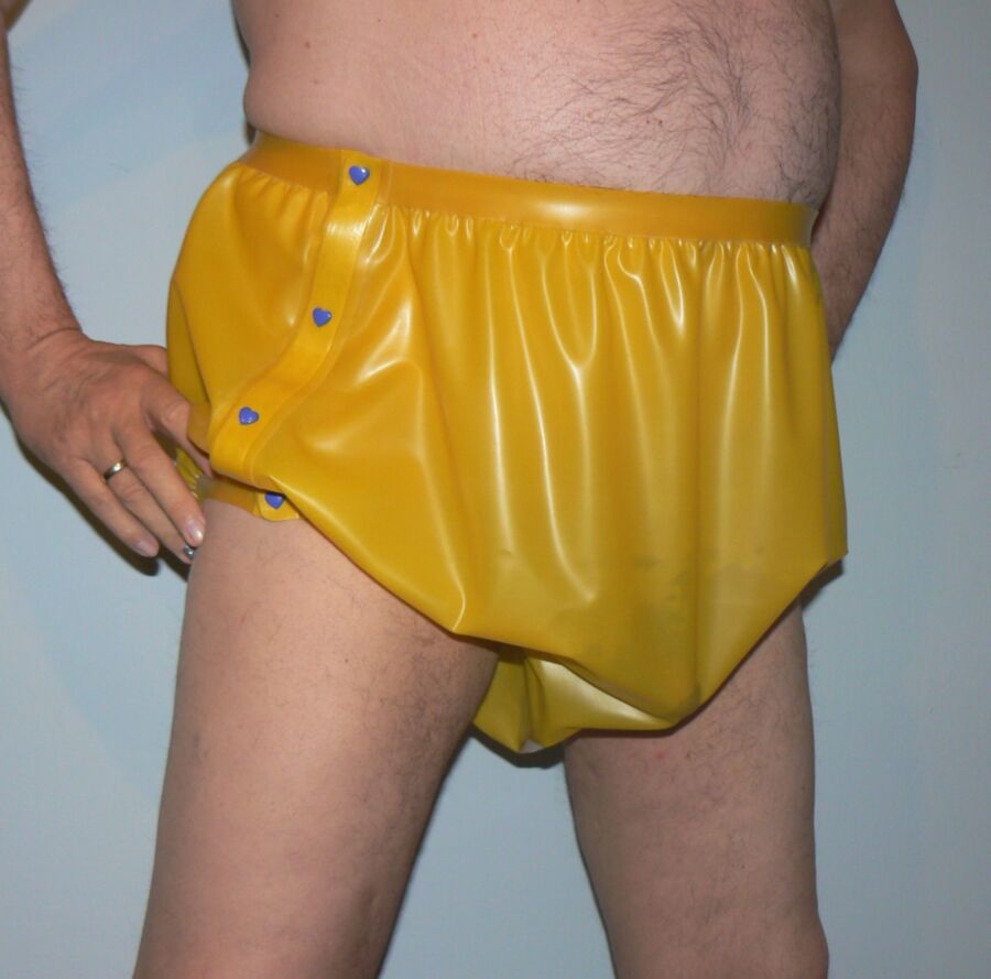 Free porn pics of Latex Diaper Pants without Diaper 1 of 14 pics