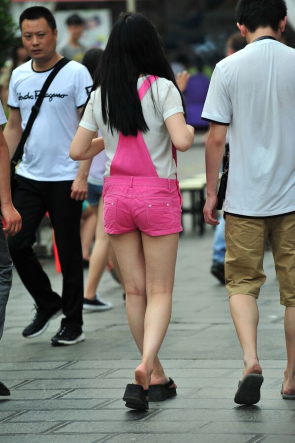 Free porn pics of Street Voyeur: More Chinese Ass in Shorts 1 of 40 pics