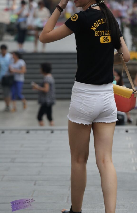 Free porn pics of Street Voyeur: More Chinese Ass in Shorts 4 of 40 pics