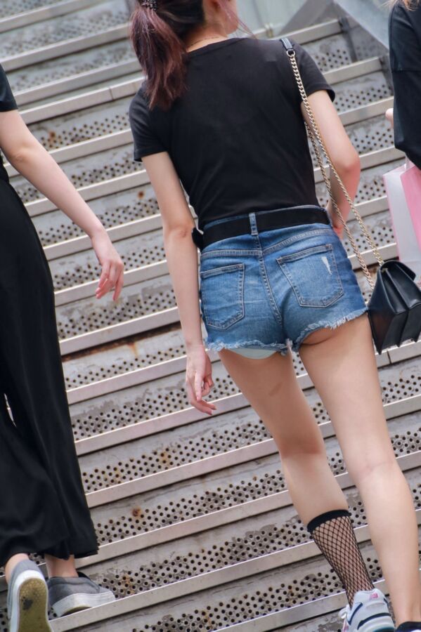 Free porn pics of Street Voyeur: More Chinese Ass in Shorts 13 of 40 pics