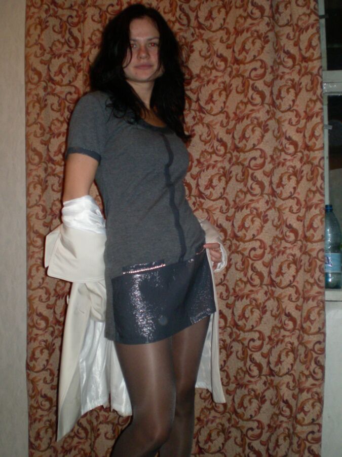 Free porn pics of Me in grey pantyhose 15 of 46 pics
