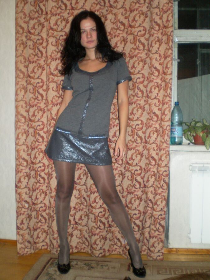 Free porn pics of Me in grey pantyhose 17 of 46 pics