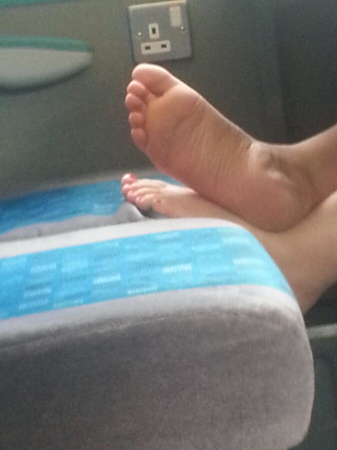 Free porn pics of feet on train 2 of 5 pics