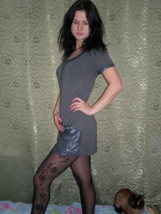 Free porn pics of Me in grey pantyhose 20 of 46 pics