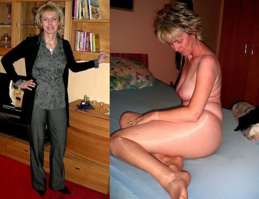 Free porn pics of German Teacher Slut Dressed / Undressed 9 of 16 pics