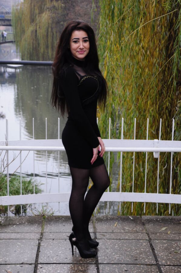 Free porn pics of Skinny Russian Cunt in Black Pantyhose 15 of 18 pics