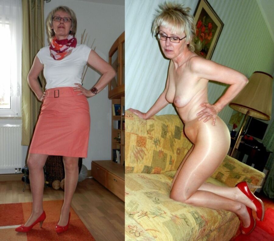 Free porn pics of German Teacher Slut Dressed / Undressed 3 of 16 pics