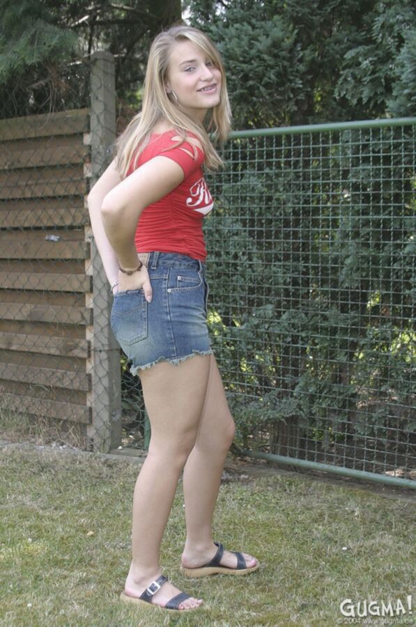 Free porn pics of blonde teen with braces aileen in denim shorts 5 of 99 pics