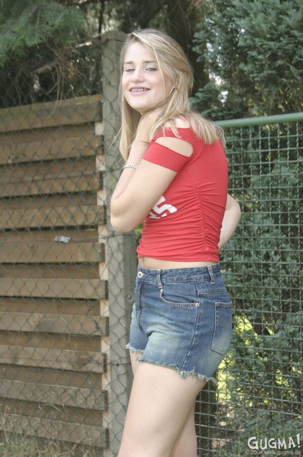 Free porn pics of blonde teen with braces aileen in denim shorts 8 of 99 pics