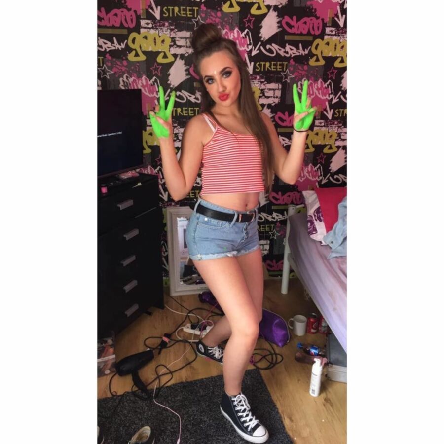 Free porn pics of British Chav Teen Goddess Slags in Short Shorts for Comment 20 of 48 pics