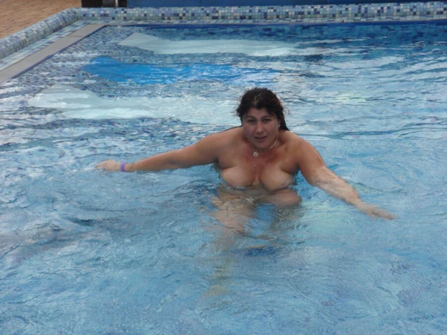 Free porn pics of Nina nude in pool 23 of 64 pics