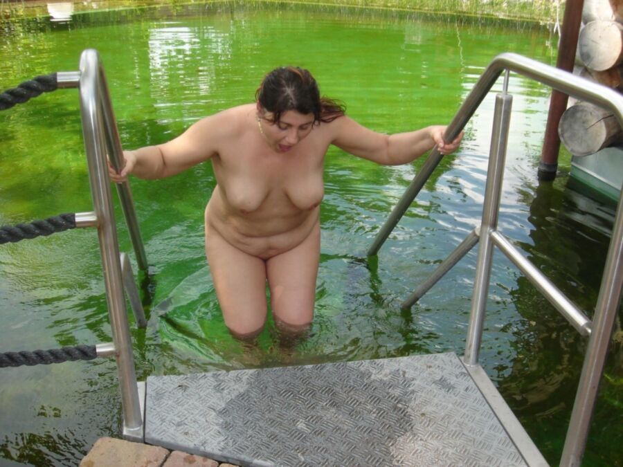 Free porn pics of Nina nude in pool 15 of 64 pics