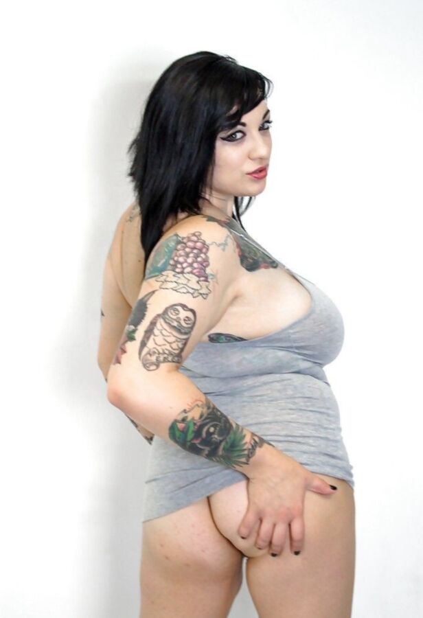 Free porn pics of Fatty Tattooed Brunette  8 of 76 pics